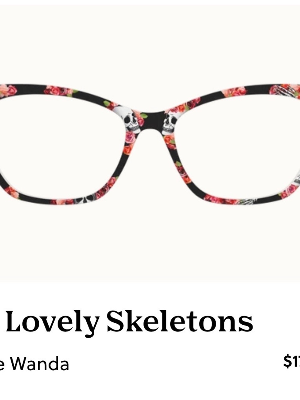 Pair Eyewear Lovely Skeletons Floral Topper